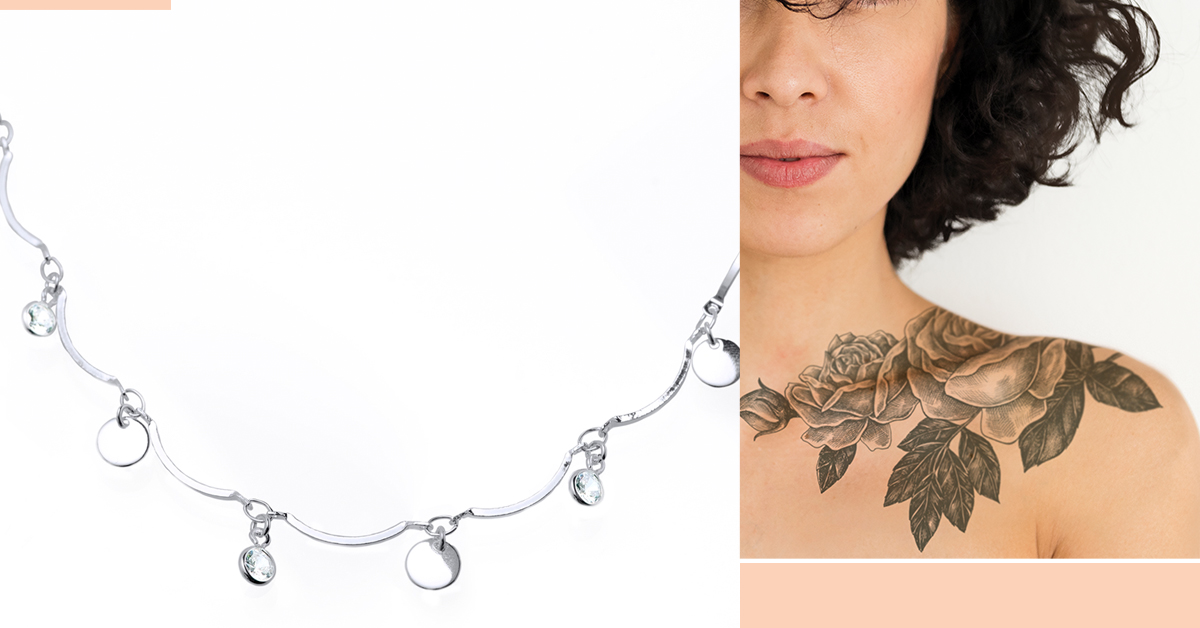 Tatuagens que imitam joias e acessórios: 40 inspirações de tattoo de anel,  pulseira, colar e pedras preciosas