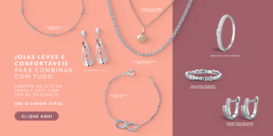 imagem de joias confortáveis da Prata e Arte para combinar com diversos looks.