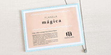 Flanela para limpar prata