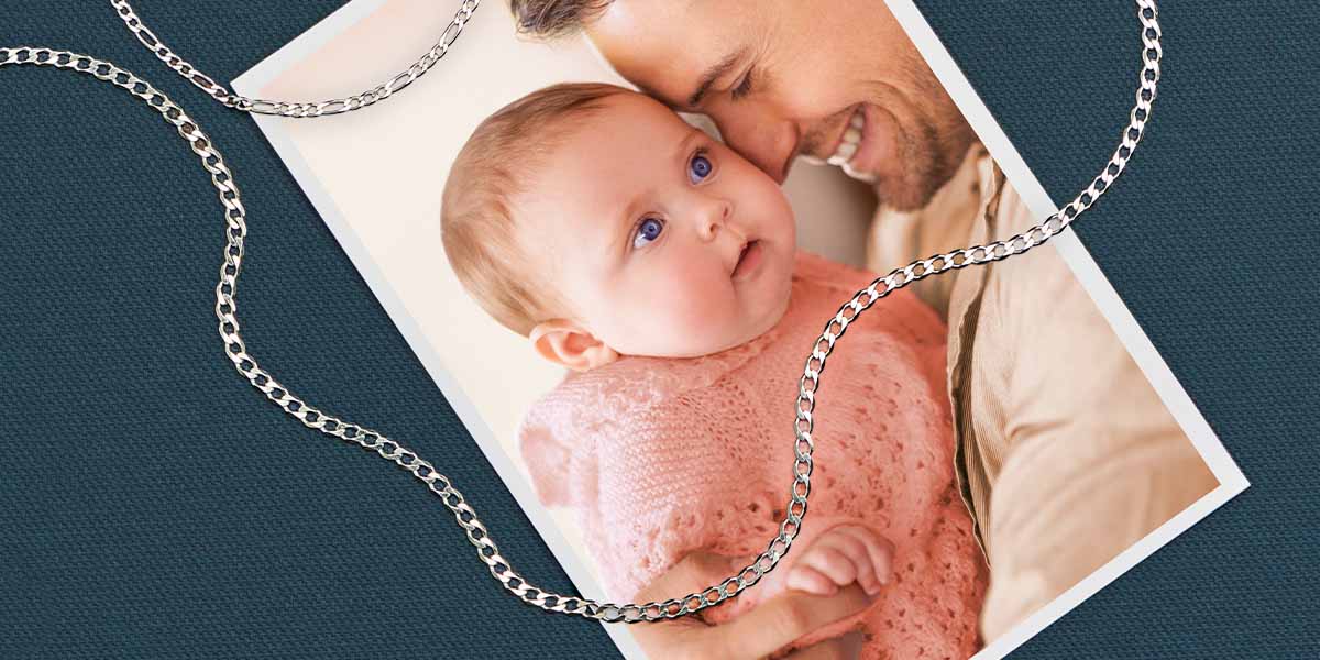 Correntes masculinas de prata dia dos pais