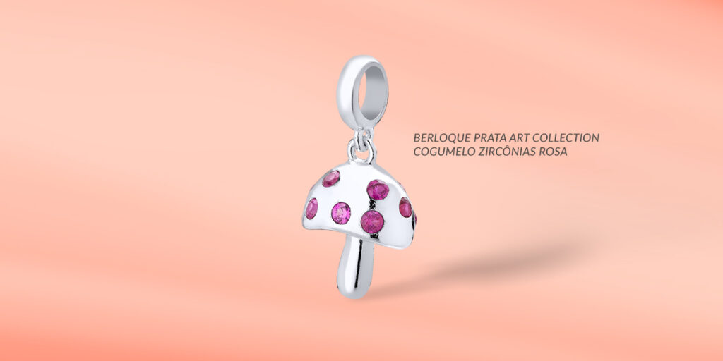 berloque de cogumelo