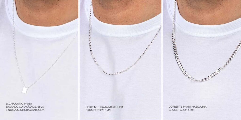 Correntes de prata dia dos pais