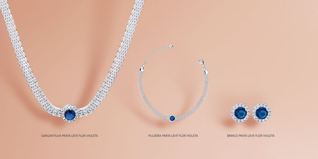 Conjunto Jardim em Flor Violeta