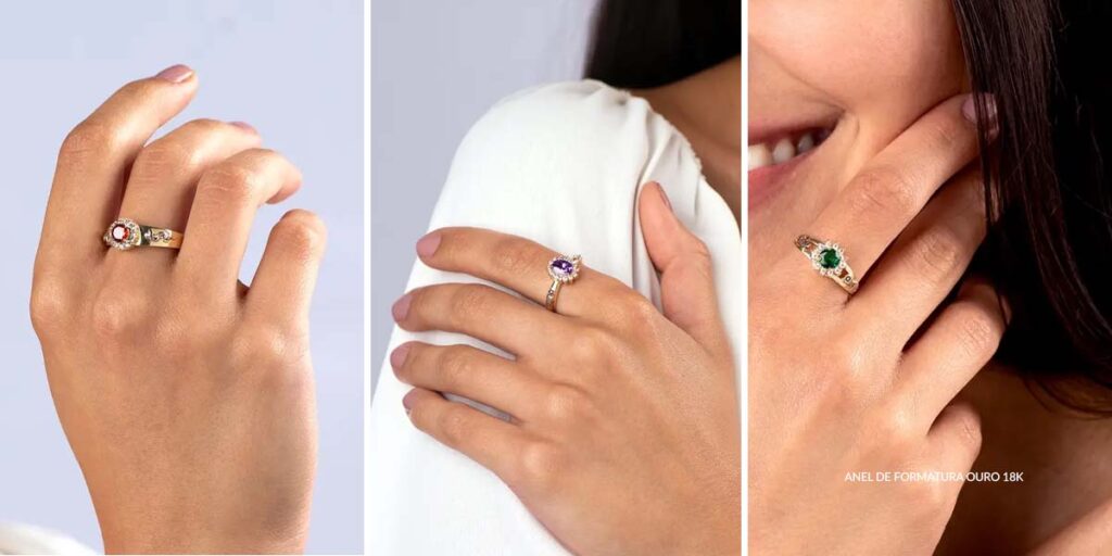 Aneis de formatura feminino