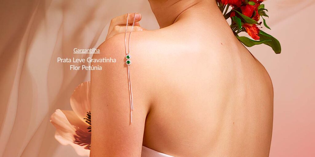 Joias de prata de flores